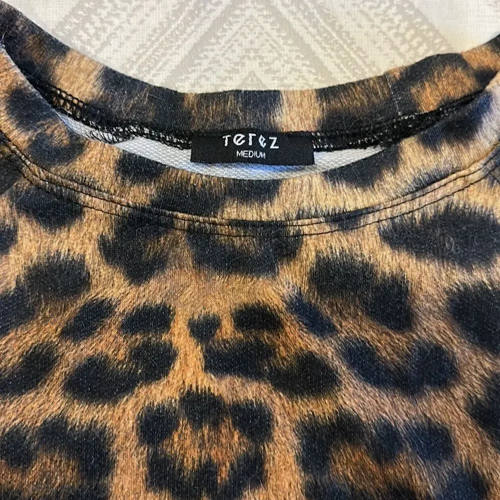 Terez Girls Animal Print Sweatshirt